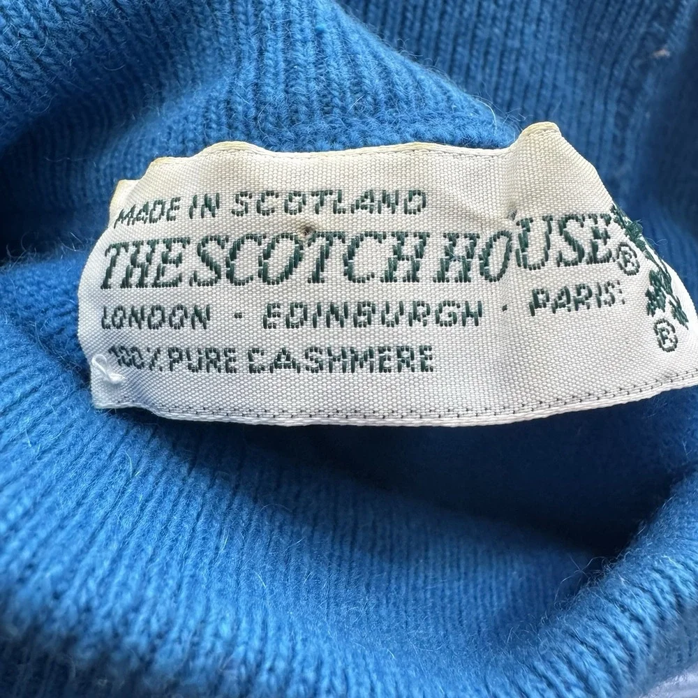 John Laing Scotch House 36 /‎ 91 CM Men's 100% Pure Cashmere Sweater Size Small